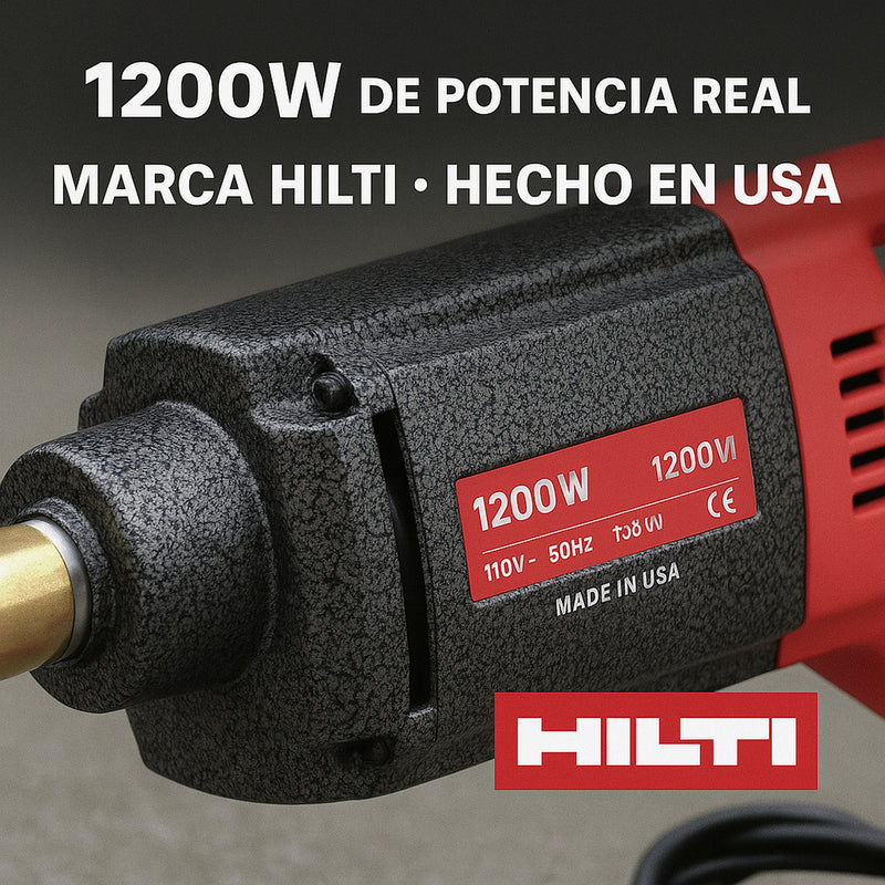 Vibrador de Concreto Industrial tipo HILTI 1200W — Concreto firme, obra segura foto 6