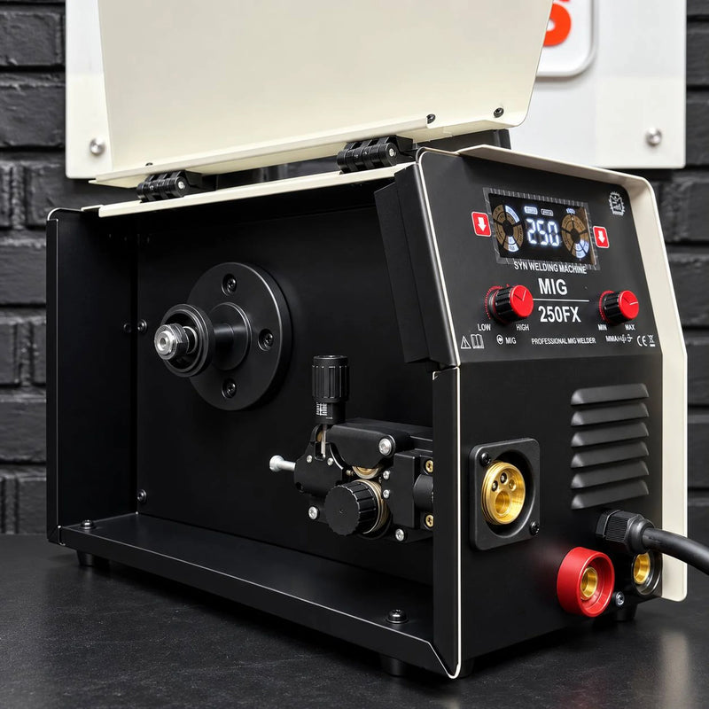 Soldador industrial RX MAX POWER 250 AMP – 5 en 1 MMA/MIG/MAG/MIX/LIFT TIG | Borne europeo | Alambre hasta 5 kg| 2 AÑOS DE GARANTÍA foto 8