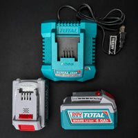 Combo TOTAL 3 en 1 Brushless 20V — Taladro 66 N·m, Llave de Impacto 405 N·m y Pulidora 4½" | 2 Baterías 4.0Ah y Maletín miniatura 10