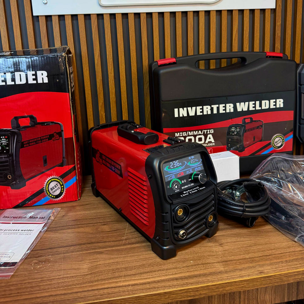 Soldador Inversor MIG 300A Multiproceso 110/220V — MIG + MMA + TIG Lift - 1