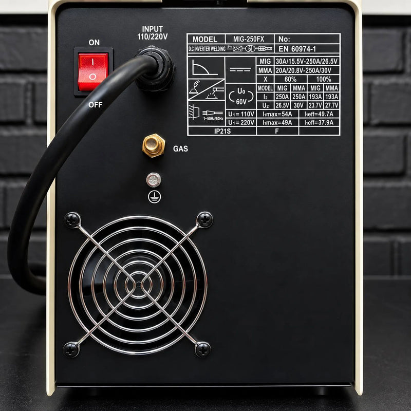 Soldador industrial RX MAX POWER 250 AMP – 5 en 1 MMA/MIG/MAG/MIX/LIFT TIG | Borne europeo | Alambre hasta 5 kg| 2 AÑOS DE GARANTÍA foto 13