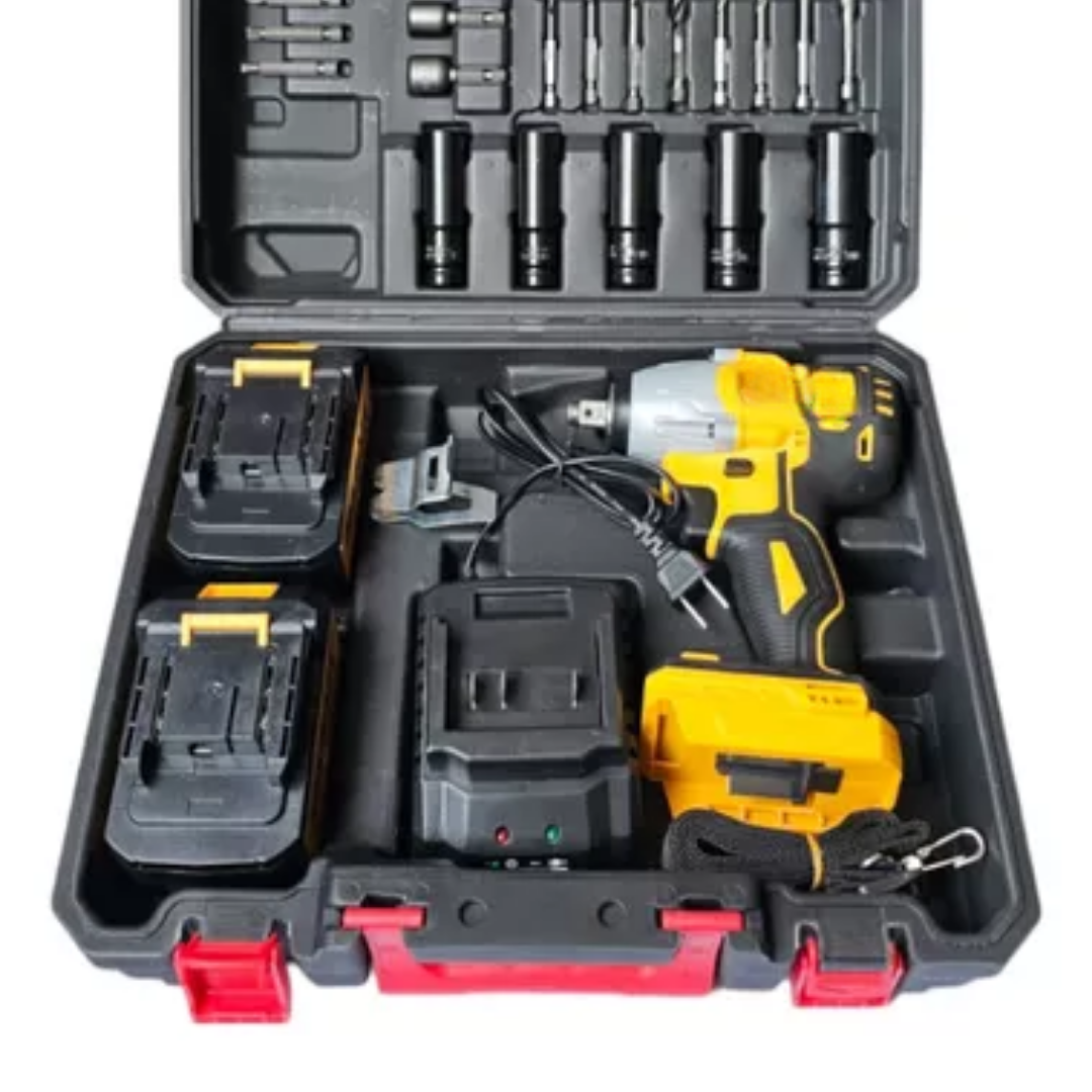 Llave de impacto 330 Nm con convertidor de taladro y set de accesorios