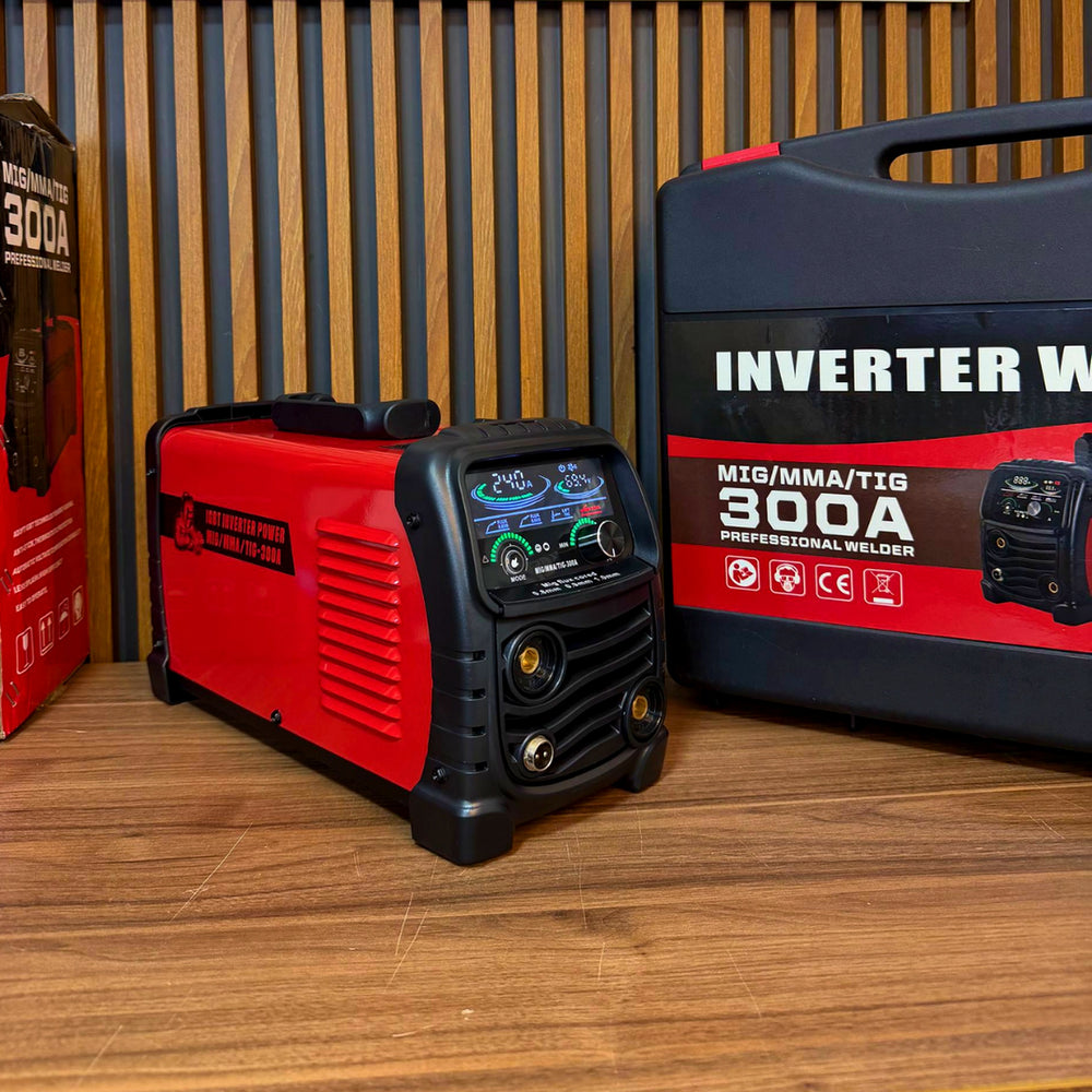 Soldador Inversor MIG 300A Multiproceso 110/220V — MIG + MMA + TIG Lift - 10