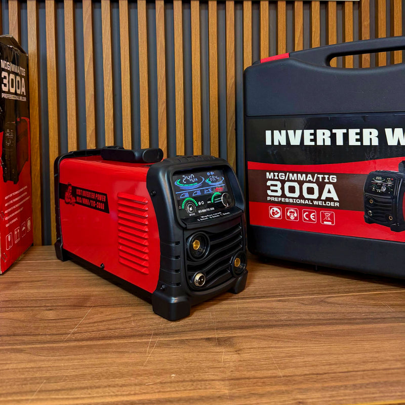 Soldador Inversor MIG 300A Multiproceso 110/220V — MIG + MMA + TIG Lift foto 10