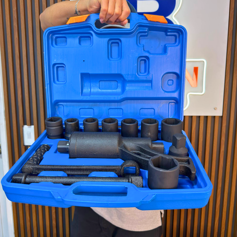 Multiplicador de Fuerza Industrial – 4800Nm | Kit Completo con Copas, Adaptador y Maletín foto 2