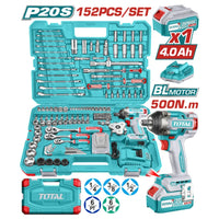 Pistola de Impacto 500NM  TOTAL + KIT 152 Herramientas + 1 Año de Garantia miniatura 5