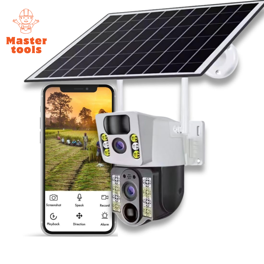 Cámara Solar 4g - Interiores y Exteriores - Funciona con Chip (Claro o Movistar)