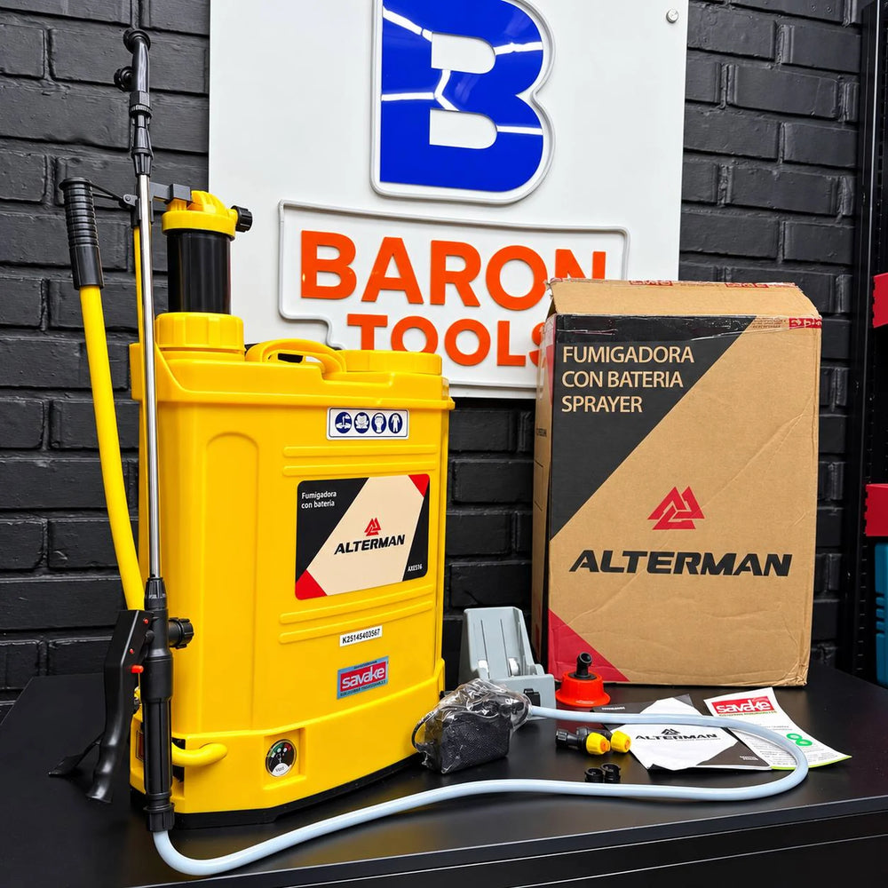 Fumigadora ALTERMAN XKES16 16 L | Batería y Manual | Batería 12V 8Ah | Autonomía hasta 6 h | Tipo Mochila | 1 Año de Garantía - 12
