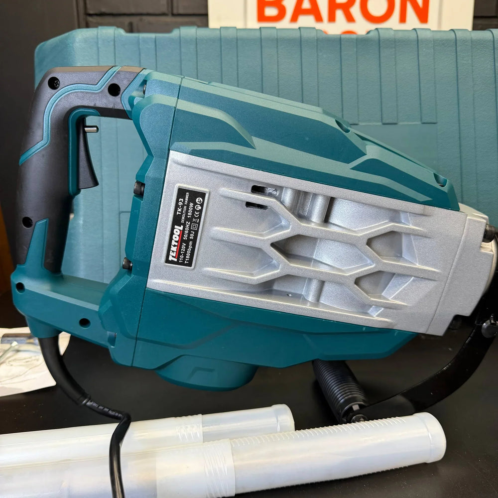 CANGO Demoledor Industrial TEKTOOL TK-93 50 J — 1800 W con Maletín y 2 Cinceles | 1 Año de Garantía - 7