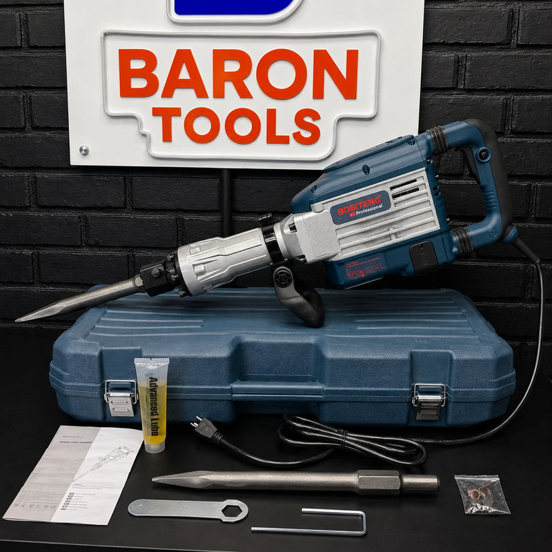 Demoledor Industrial BOSITENG Professional HEX-30 60 J — 1850 W con Maletín y 2 Cinceles | 1 Año de Garantía foto 3