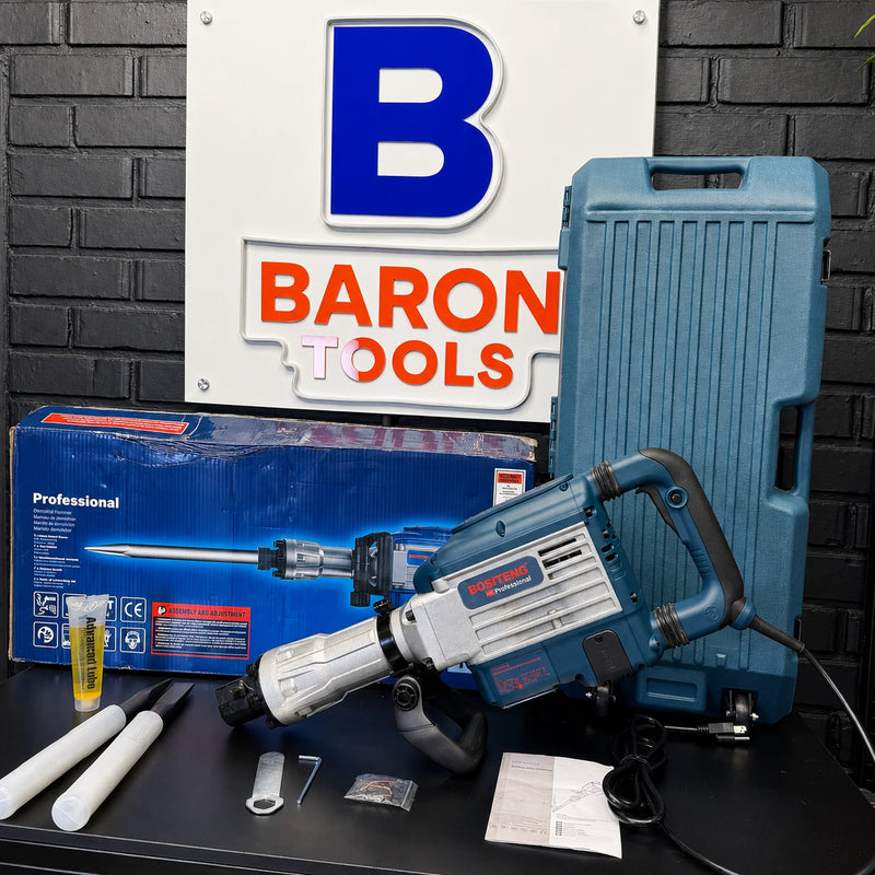 Demoledor Industrial BOSITENG Professional HEX-30 60 J — 1850 W con Maletín y 2 Cinceles | 1 Año de Garantía foto 8