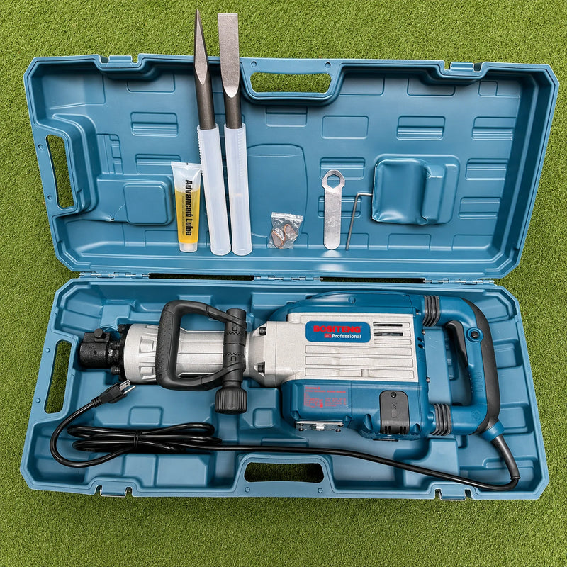 Demoledor Industrial BOSITENG Professional HEX-30 60 J — 1850 W con Maletín y 2 Cinceles | 1 Año de Garantía foto 4