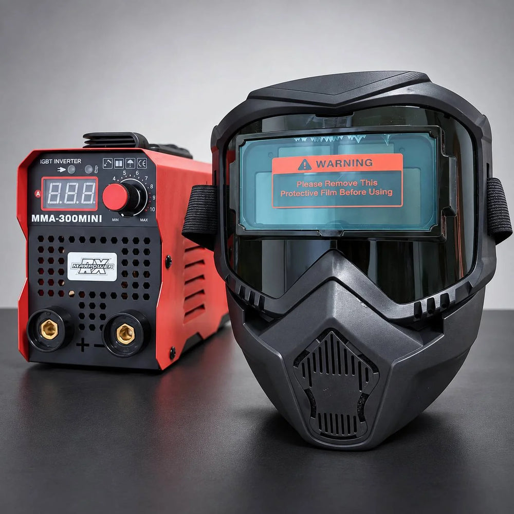 Soldador Inversor RX Max Power MMA-300 Mini Rojo | 300 A | 110V/220V | IGBT Inverter | Estuche y 2 Caretas | 2 Años de Garantía - 8