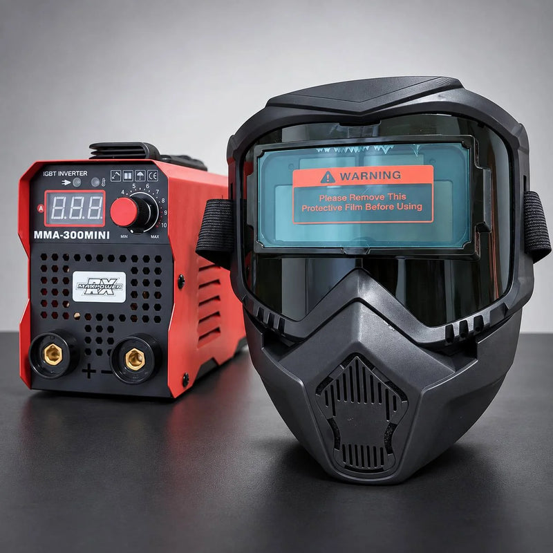Soldador Inversor RX Max Power MMA-300 Mini Rojo | 300 A | 110V/220V | IGBT Inverter | Estuche y 2 Caretas | 2 Años de Garantía foto 8