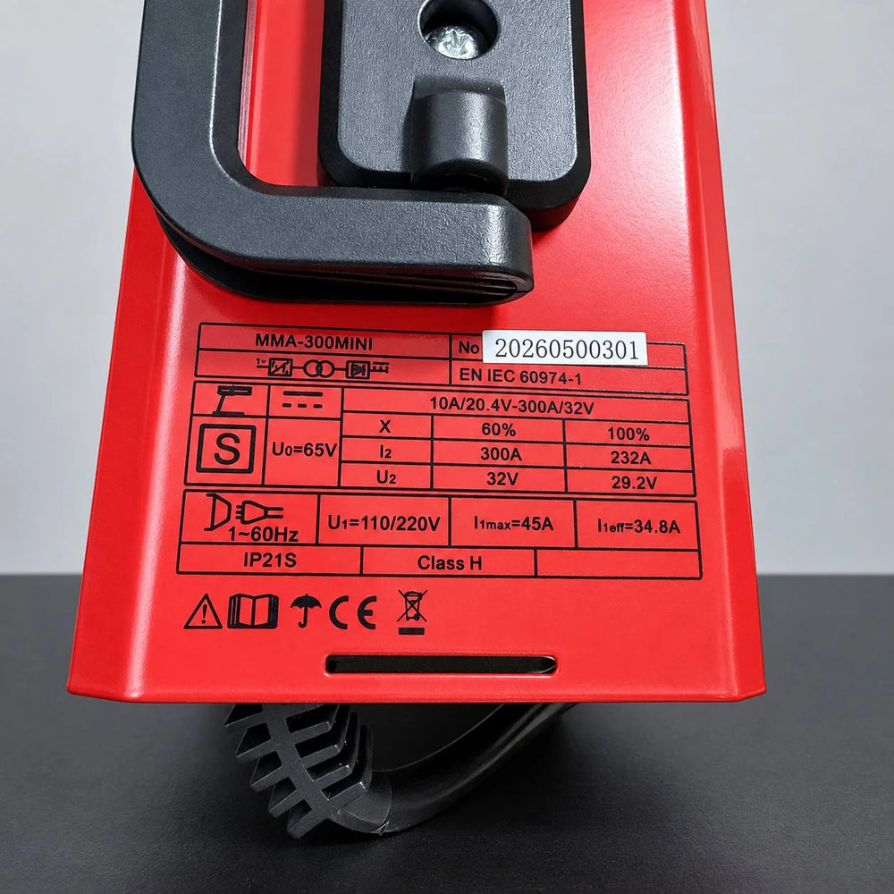 Soldador Inversor RX Max Power MMA-300 Mini Rojo | 300 A | 110V/220V | IGBT Inverter | Estuche y 2 Caretas | 2 Años de Garantía - 10