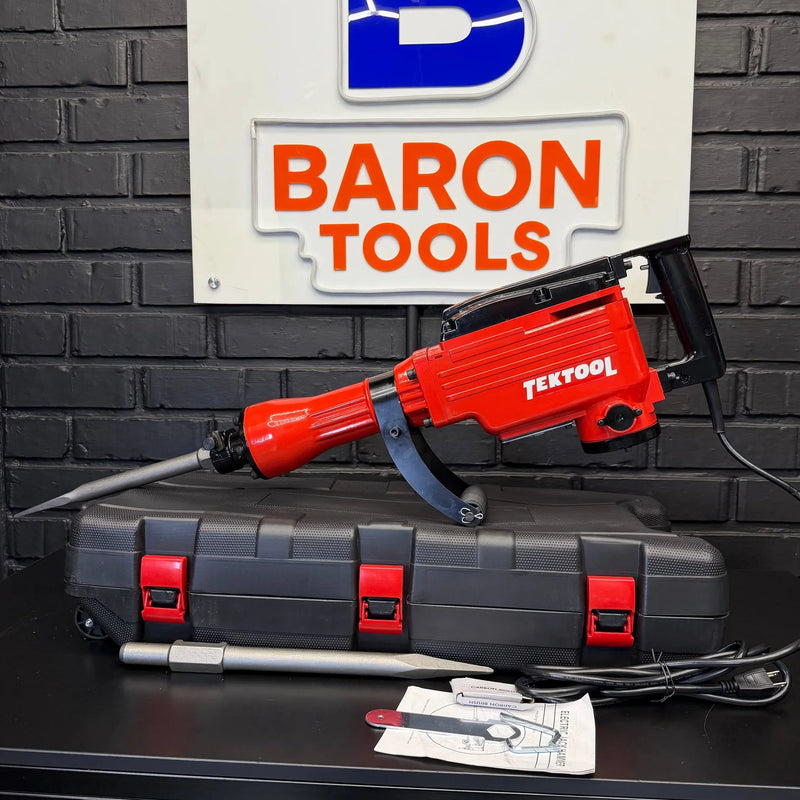 Demoledor Cango TEKTOOL TK-6504 Rojo | 50 Joules | 1500 W | Maletín y 2 Cinceles | 1 Año de Garantía foto 6