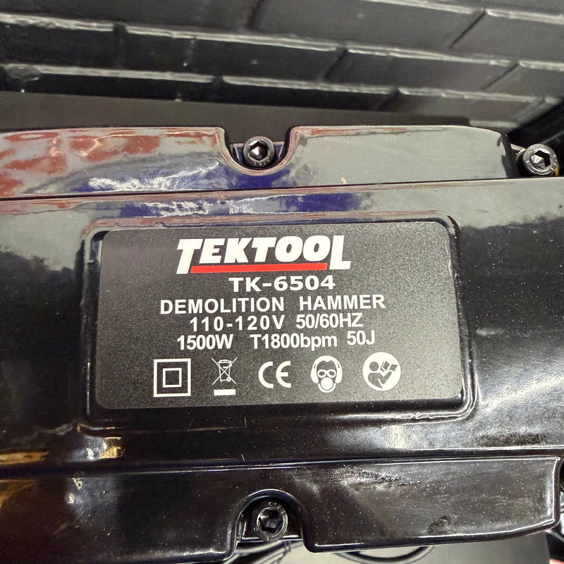 Demoledor Cango TEKTOOL TK-6504 Rojo | 50 Joules | 1500 W | Maletín y 2 Cinceles | 1 Año de Garantía foto 8