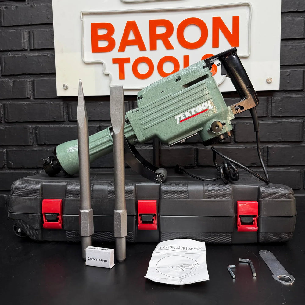 Demoledor Cango TEKTOOL TK-6503 Verde | 50 Joules | 1500 W | Maletín y 2 Cinceles | 1 Año de Garantía - 6