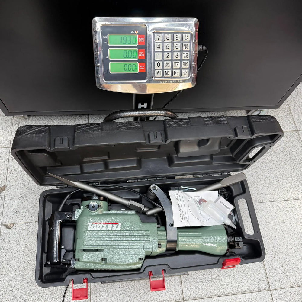 Demoledor Cango TEKTOOL TK-6503 Verde | 50 Joules | 1500 W | Maletín y 2 Cinceles | 1 Año de Garantía - 10