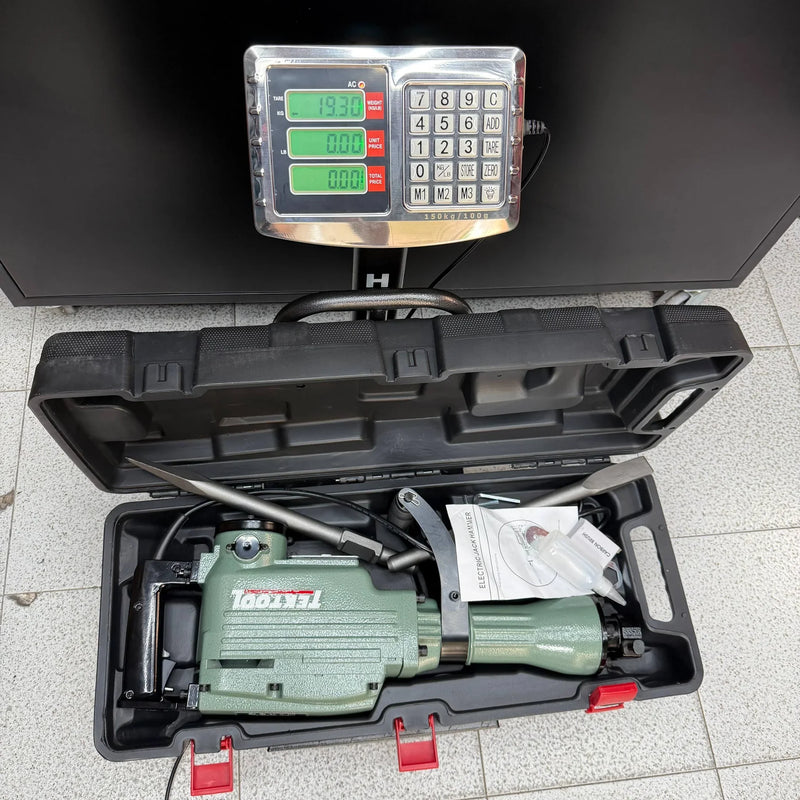 Demoledor Cango TEKTOOL TK-6503 Verde | 50 Joules | 1500 W | Maletín y 2 Cinceles | 1 Año de Garantía foto 10