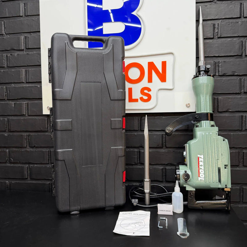 Demoledor Cango TEKTOOL TK-6503 Verde | 50 Joules | 1500 W | Maletín y 2 Cinceles | 1 Año de Garantía foto 7