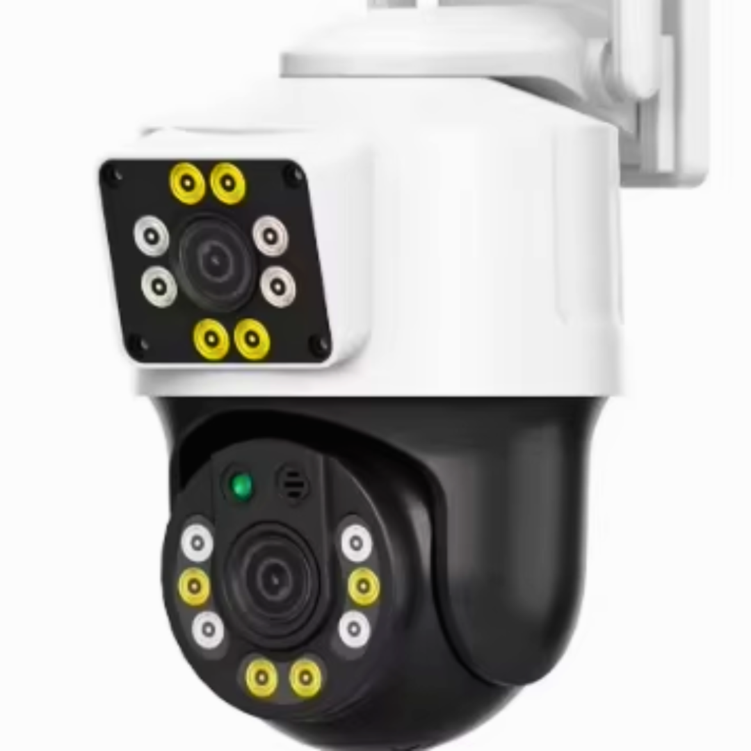 cámara de seguridad 2 en 1 WiFi con doble lente independiente