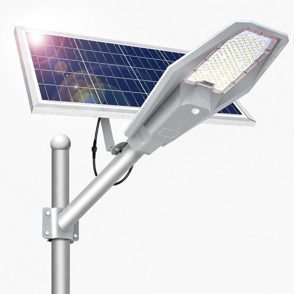 Lámpara Solar Jortan 400W para Exterior – IP67 con Panel y Control Remoto - 14