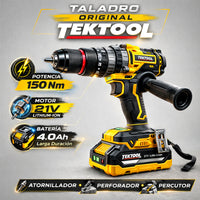 Taladro Industrial TEKTOOL 150 Nm — Brushless con 2 Baterías 4Ah miniatura 9