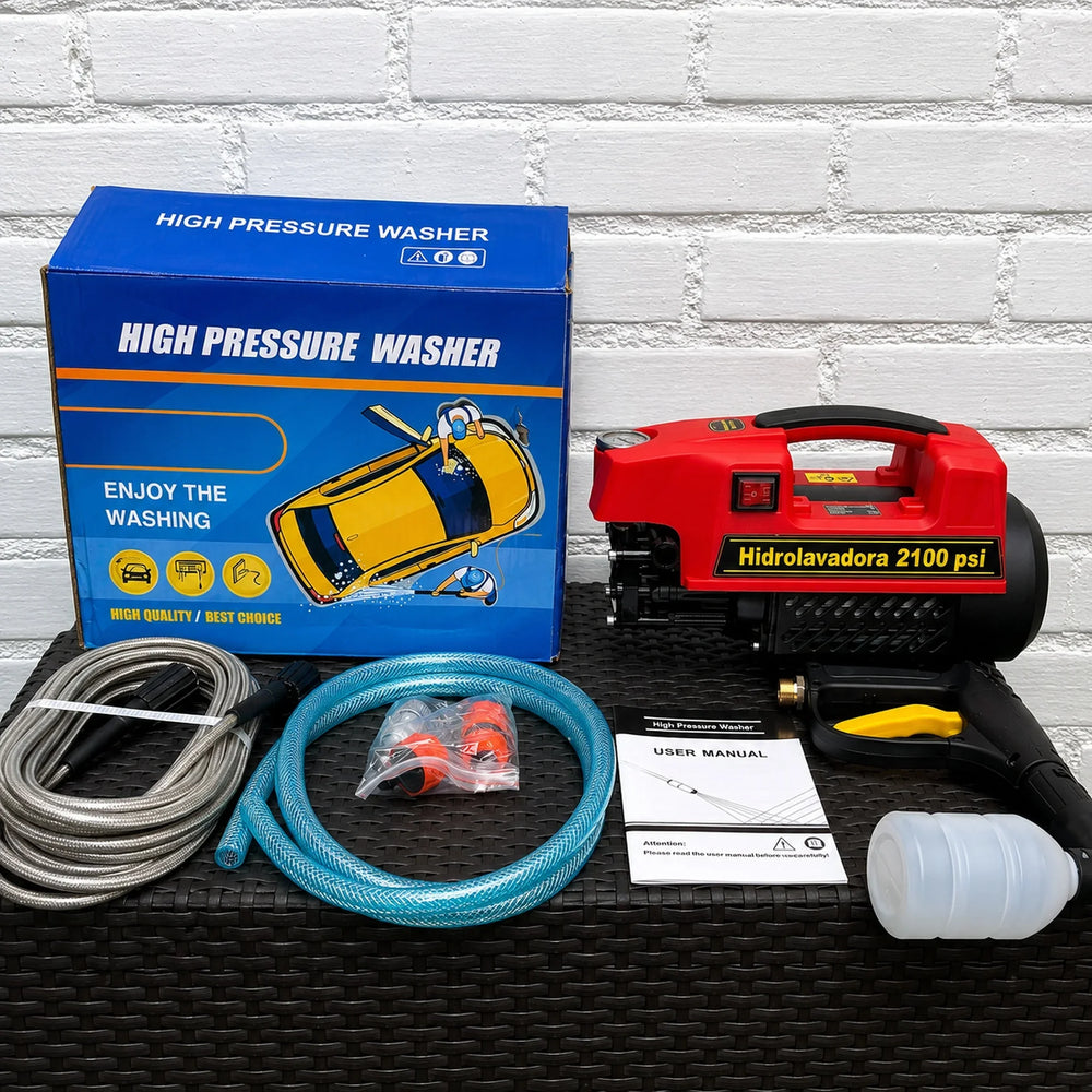 Hidrolavadora Profesional 2100 PSI 2500W — Auto Succión + Auto Stop | 1 Año de Garantía - 9