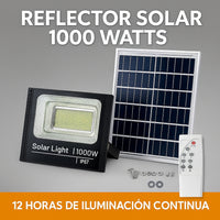 Reflector Solar 1000W + Panel y Control – Iluminación LED Potente y Ecológica para Exteriores miniatura 1