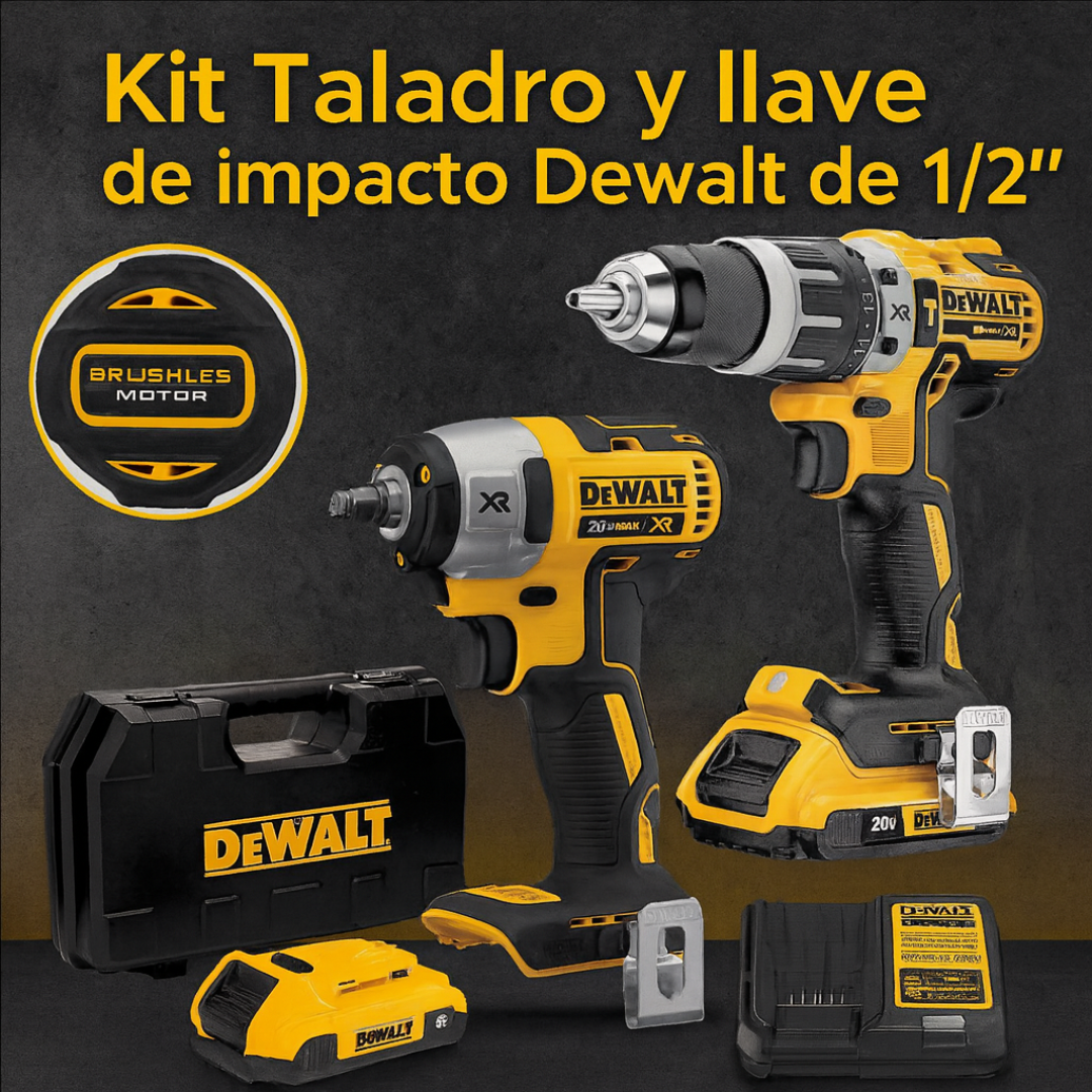 Kit Llave de impacto y Taladro de 1/2