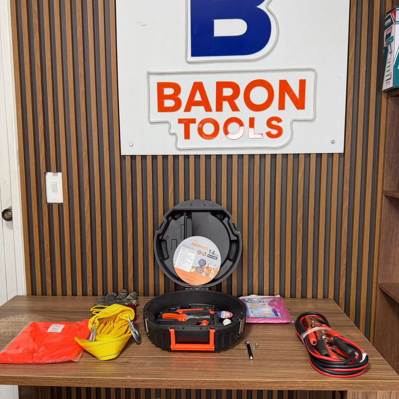 Kit de Carretera BOMAO 14 Piezas — Estuche Tipo Llanta foto 11