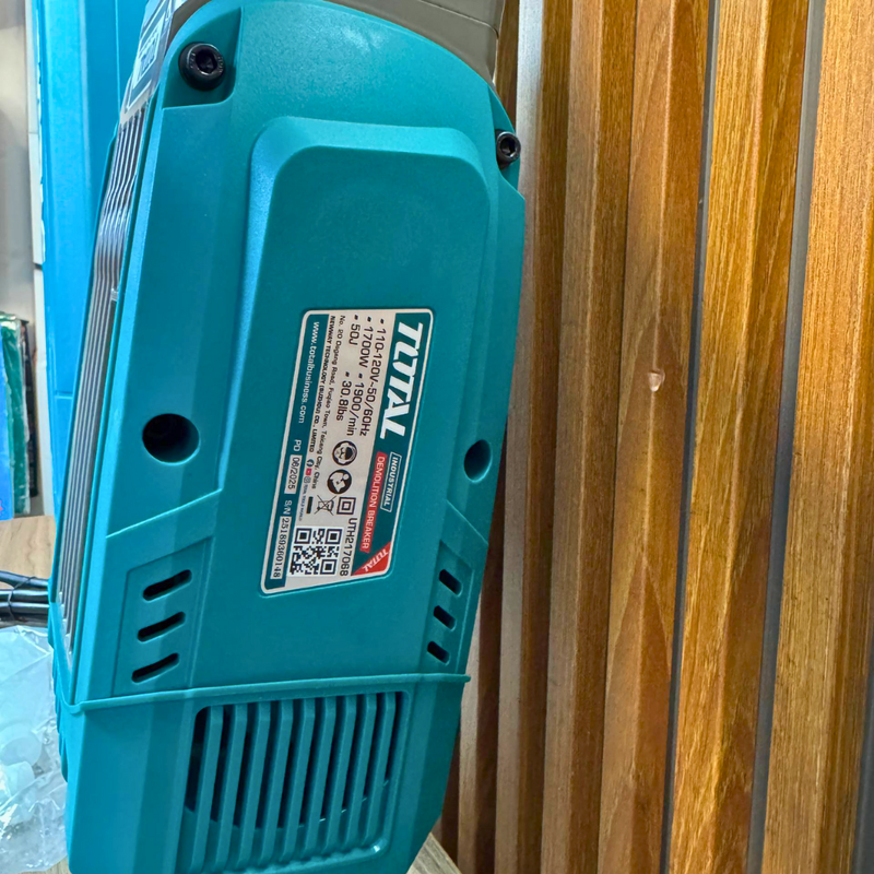 Demoledor Industrial TOTAL SDS HEX 1700W – 50J con Maletín y Cinceles foto 5