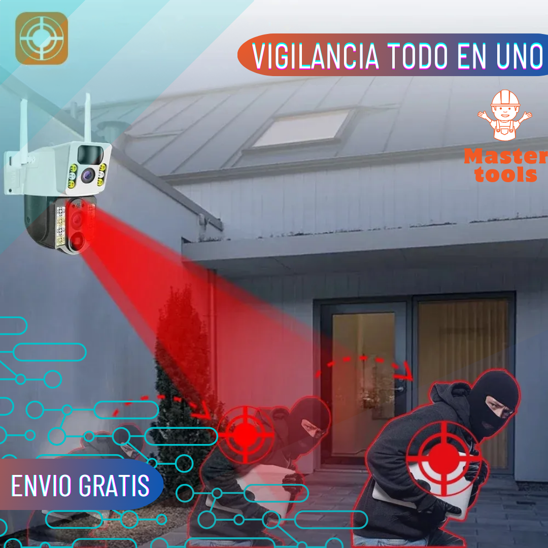 Cámara Solar 4g - Interiores y Exteriores - Funciona con Chip (Claro o Movistar)