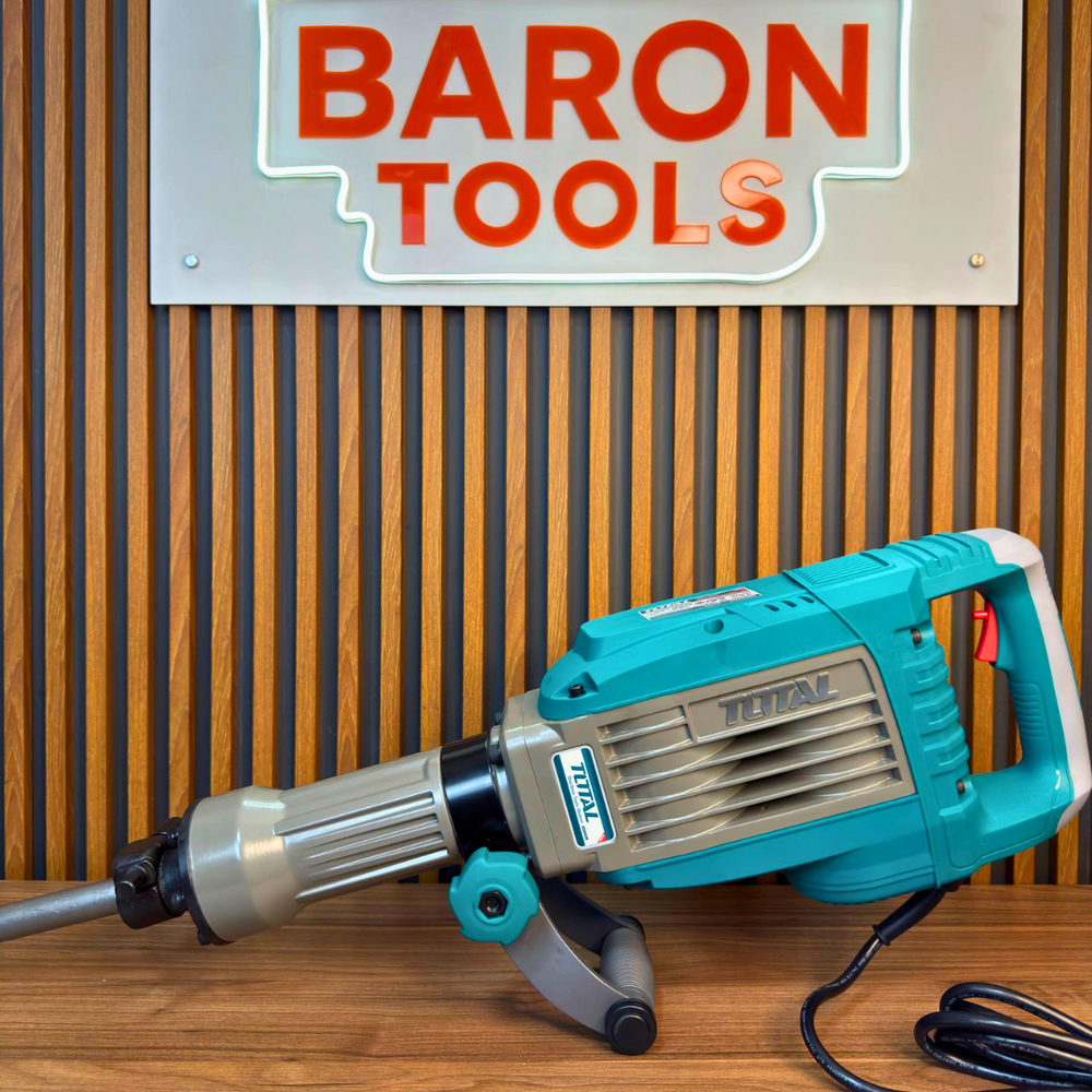 Demoledor Industrial TOTAL SDS HEX 1700W – 50J con Maletín y Cinceles - 8