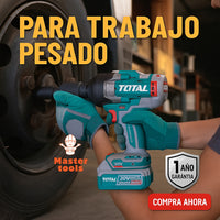 Llave de Impacto TOTAL Original 3/4” – 1350 Nm para Ajustar, 1900 Nm para Aflojar, con 1 Año de Garantía miniatura 9