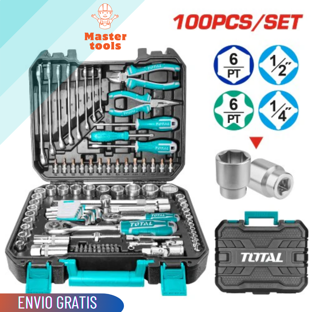 Set de 100 Piezas Marca TOTAL Original