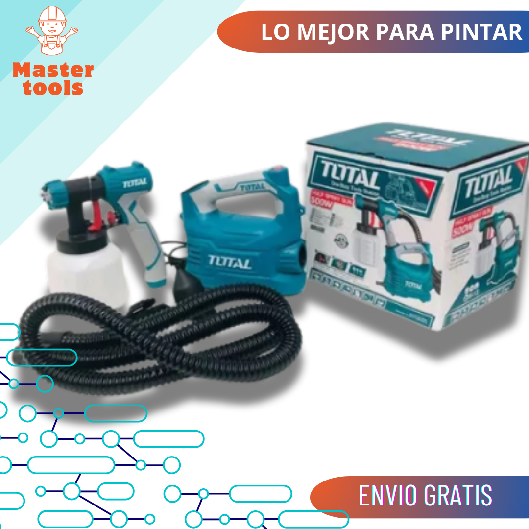 compresor mini+Pistola industrial vaso plastIco 800 ml 500w