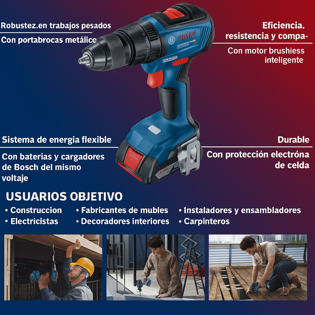 Combo Bosch Taladro 1/2 Y Pulidora 5 Pulgadas