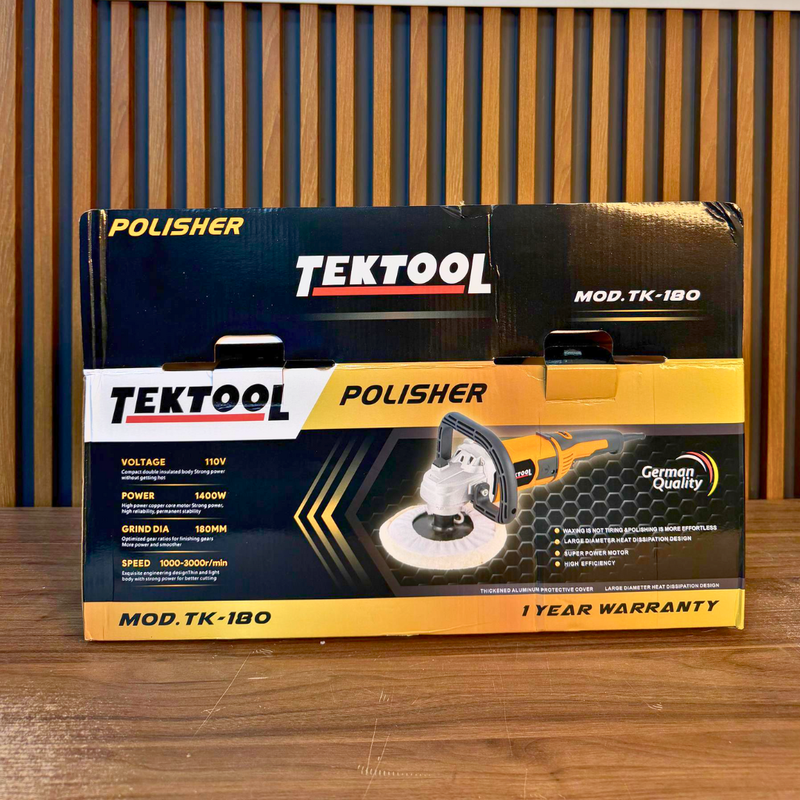 Polichadora de 7 pulgadas de trabajo industrial TEKTOOL TK-180 foto 2