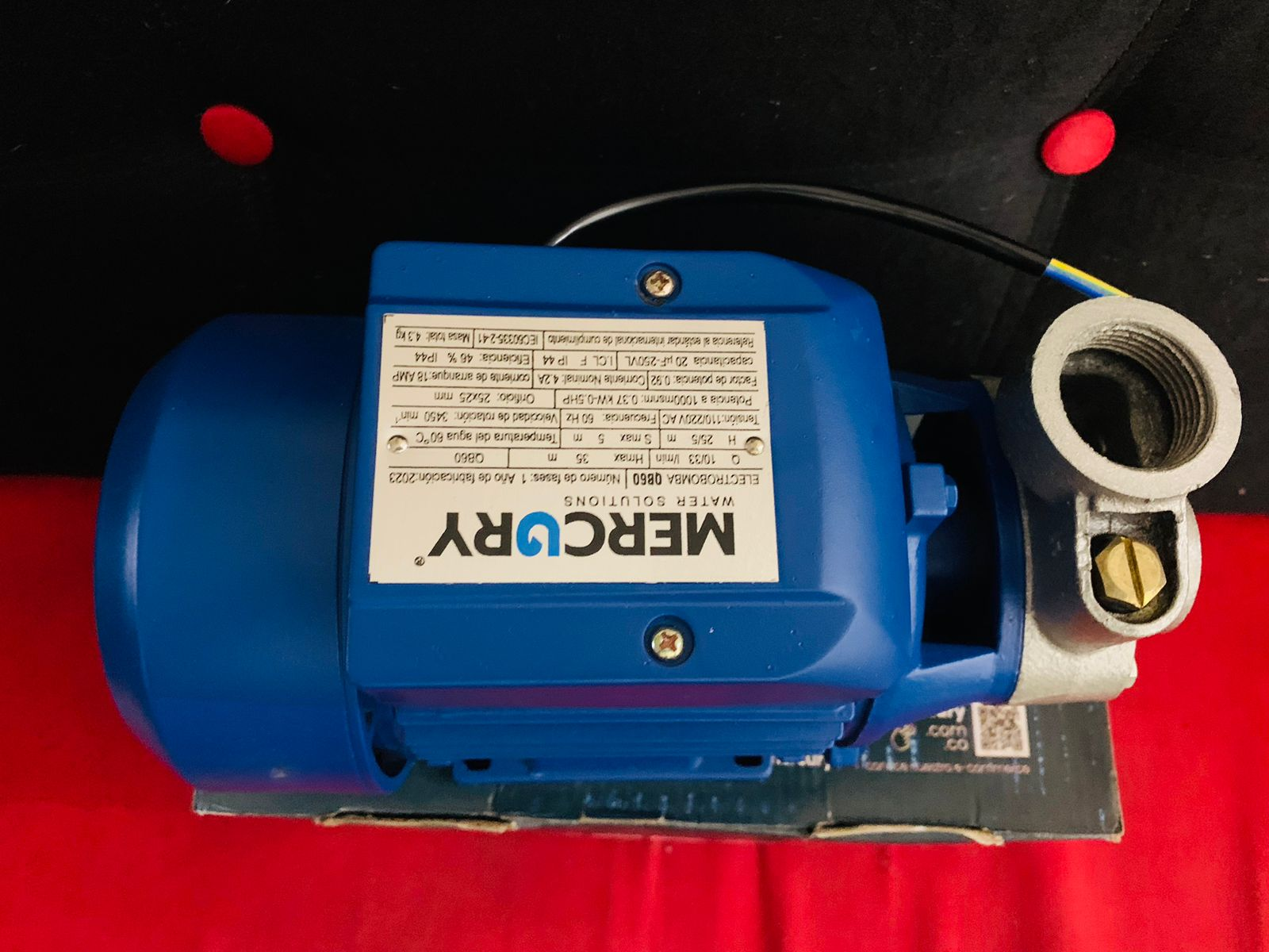 Electrobomba 1 HP – Periférica para Tanques, Pozos y Jardines