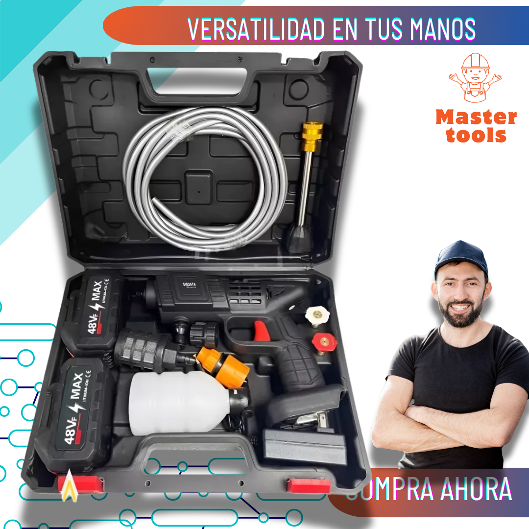 Hidrolavadora propulsora con 6 Chorros Portátil