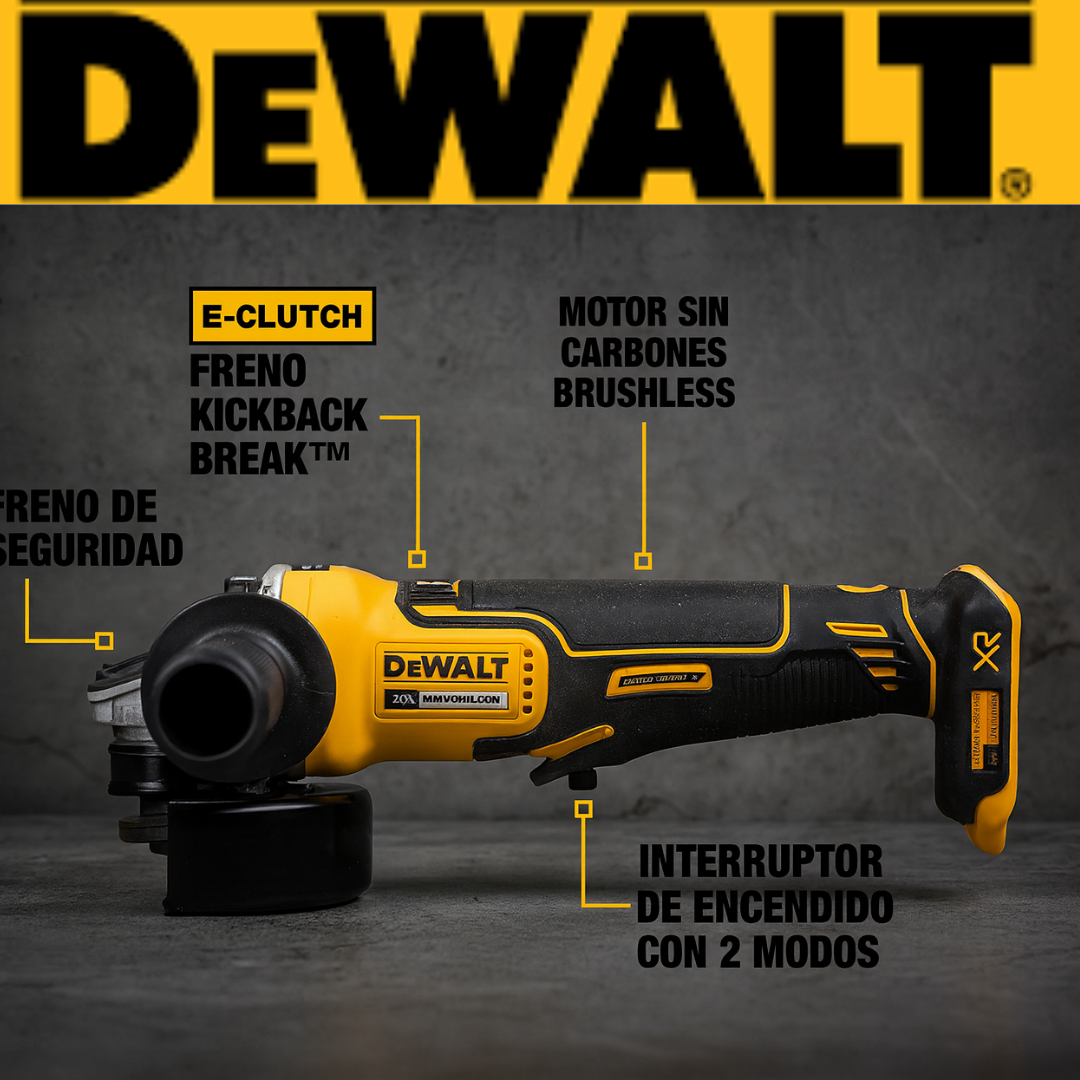 Kit de llave de impacto 1/2 y pulidora DEWALT Motor sin escobillas