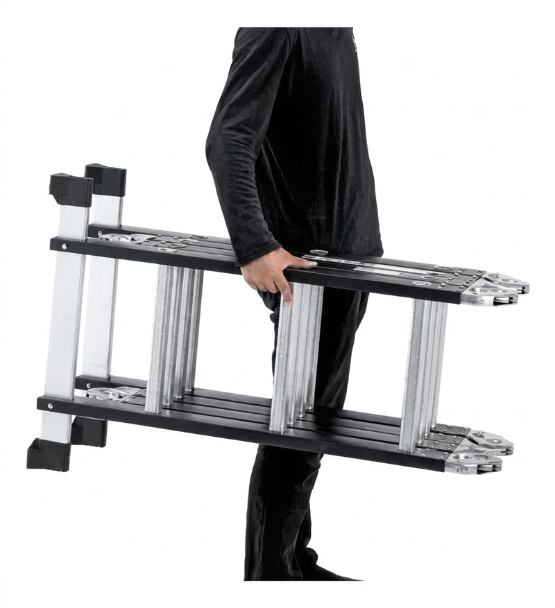 Escalera Multiposición Pro 16 Pasos — Aluminio Reforzado 4.6M / MAX 150 Kg foto 8