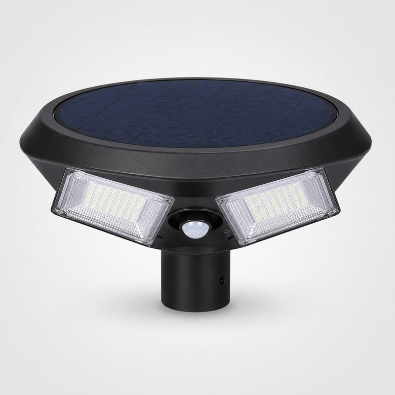Lámpara Solar UFO 200W · 3 Paneles Ajustables · Control Remoto y Sensor de Movimiento · IP65 · Garantía 1 año foto 4