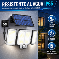 Aplique Solar LED 3 Cabezales con Sensor de Movimiento y Control Remoto miniatura 5