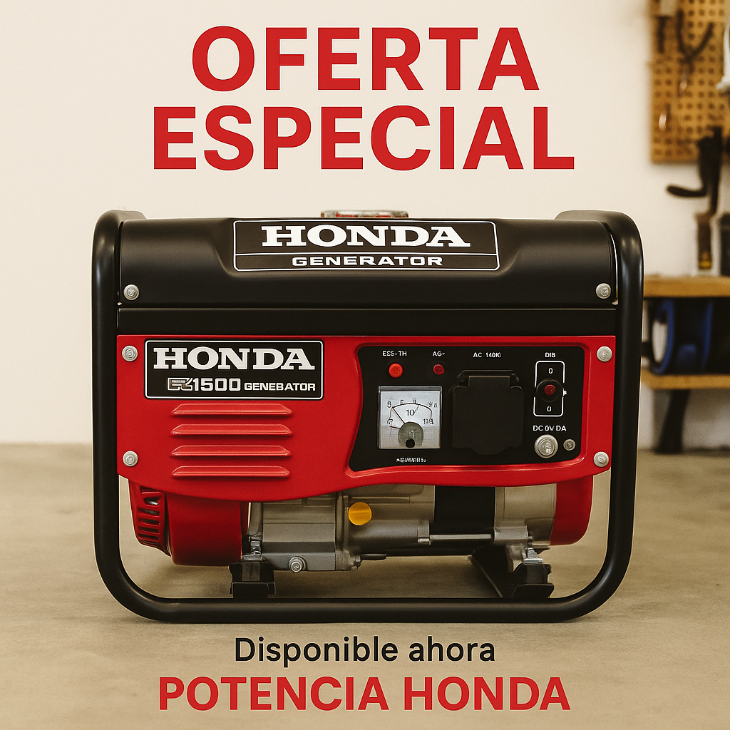 ⚡ PLANTA GENERADORA HONDA 1500W – MODELO HZ1500 (SIN ESCOBILLAS)