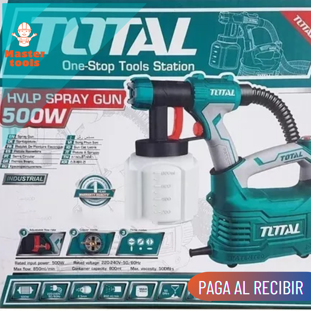 compresor mini+Pistola industrial vaso plastIco 800 ml 500w