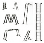 Escalera Multiposiciones de Aluminio Reforzado — 16 Pasos miniatura 2