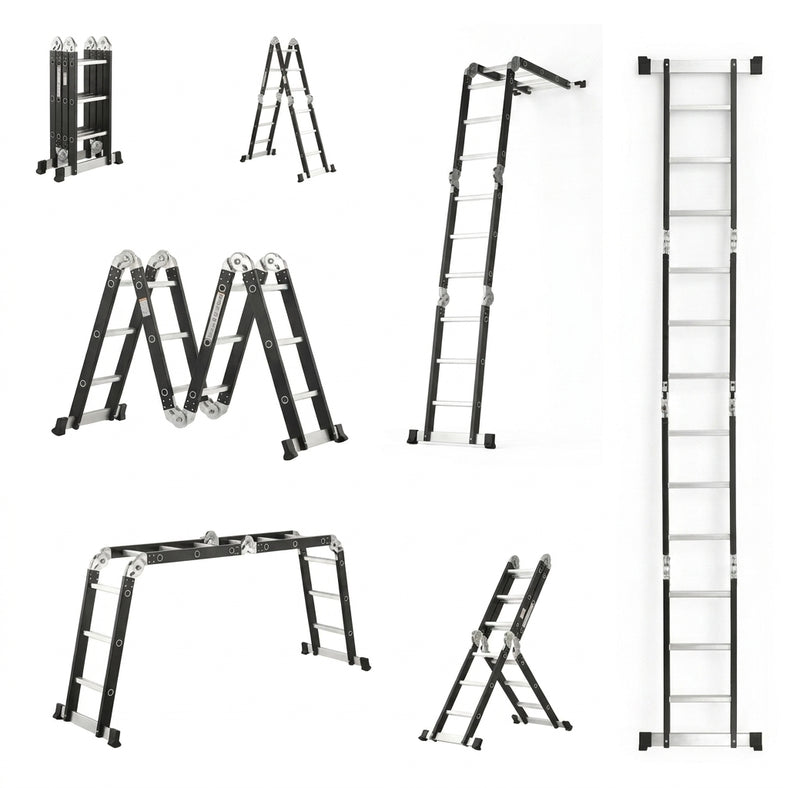 Escalera Multiposiciones de Aluminio Reforzado — 16 Pasos foto 2